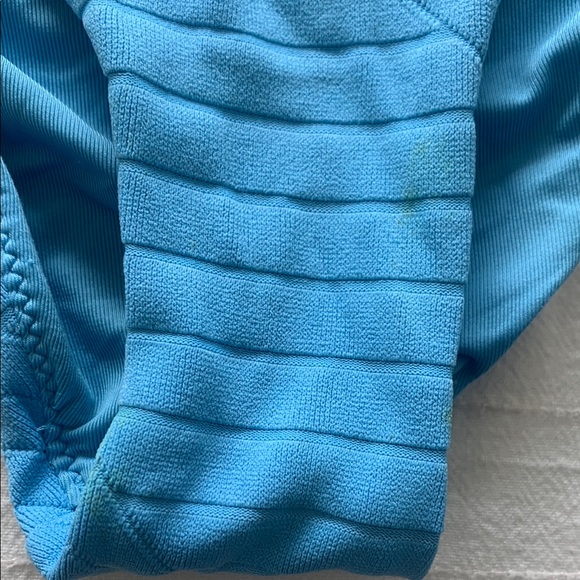 Blue Ribbed Bikini Set - Picture 3 of 3